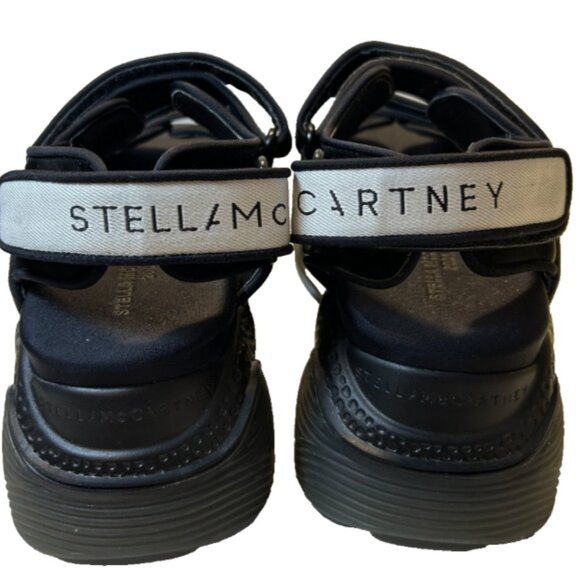 STELLA McCARTNEY Slingback Sandals Black Platform Size 40 IT Size 9.5 US No Box - Picture 1 of 14